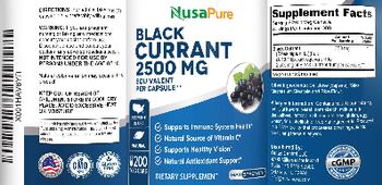 NusaPure Black Currant - supplement