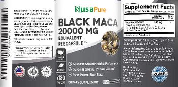 NusaPure Black Maca - supplement