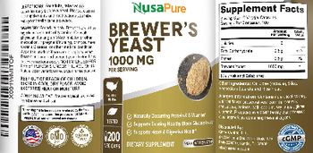 NusaPure Brewer's Yeast 1000 mg - supplement