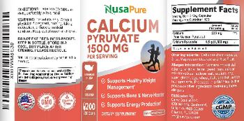 NusaPure Calcium Pyruvate 1500 mg - supplement
