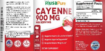 NusaPure Cayenne 900 mg - supplement