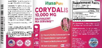 NusaPure Corydalis 10,000 mg - supplement