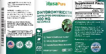 NusaPure Dihydromyricetin 400 mg - supplement