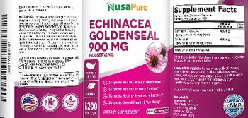 NusaPure Echinacea Goldenseal 900 mg - supplement