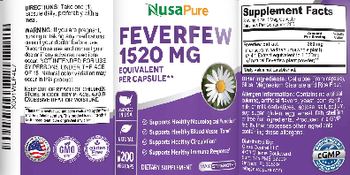 NusaPure Feverfew - supplement
