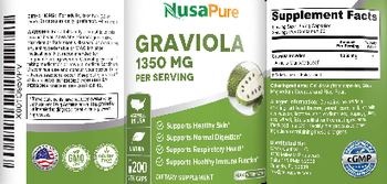 NusaPure Graviola 1350 mg - supplement