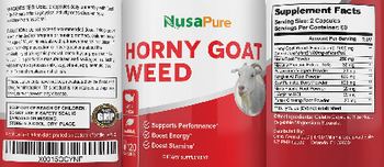 NusaPure Horny Goat Weed - supplement