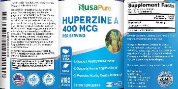 NusaPure Huperzine A 400 mcg - supplement