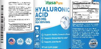 NusaPure Hyaluronic Acid 200 mg - supplement