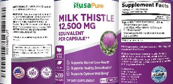 NusaPure Milk Thistle - supplement