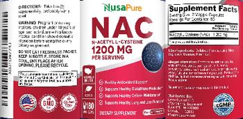NusaPure NAC 1200 mg - supplement