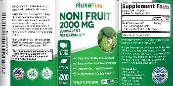 NusaPure Noni Fruit 2000 mg - supplement