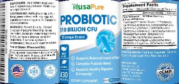 NusaPure Probiotic 110 Billion CFU - supplement