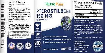 NusaPure Pterostilbene 150 mg - supplement