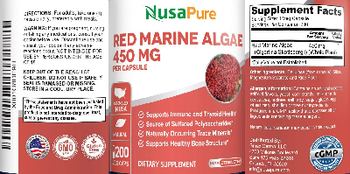 NusaPure Red Marine Algae 450 mg - supplement