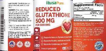 NusaPure Reduced Glutathione 500 mg - supplement