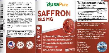 NusaPure Saffron 88.5 mg - supplement