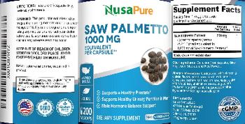 NusaPure Saw Palmetto 1000 mg - supplement