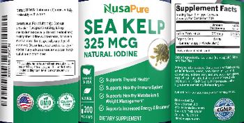 NusaPure Sea Kelp 325 mcg - supplement