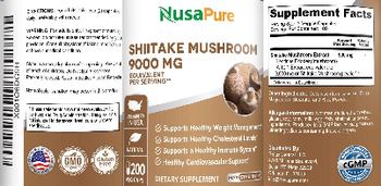 NusaPure Shiitake Mushroom 9000 mg - supplement