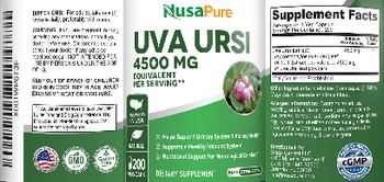 NusaPure Uva Ursi 4500 mg - supplement