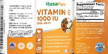 NusaPure Vitamin E 1000 IU - supplement