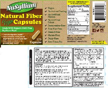 NuSyllium Natural Fiber Vegan Capsules - supplement