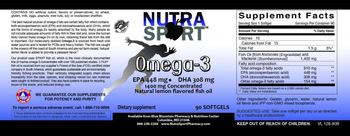 Nutra Sport Omega-3 - supplement
