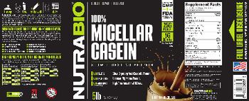 NutraBio 100% Micellar Casein Dark Chocolate - supplement