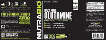 NutraBio 100% Pure Glutamine - supplement