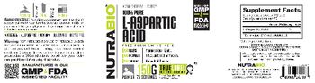 NutraBio 100% Pure L-Aspartic Acid - supplement