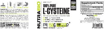 NutraBio 100% Pure L-Cysteine - supplement