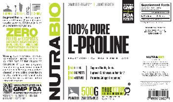NutraBio 100% Pure L-Proline - supplement