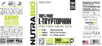 NutraBio 100% Pure L-Tryptophan 500 Milligrams - supplement