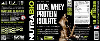 NutraBio 100% Whey Protein Isolate Chocolate Mint - supplement