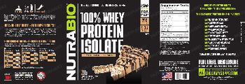 NutraBio 100% Whey Protein Isolate Chocolate Peanut Butter Bliss - supplement