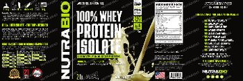 NutraBio 100% Whey Protein Isolate Cinnamon Bun - supplement