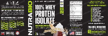 NutraBio 100% Whey Protein Isolate Rootbeer Float - supplement