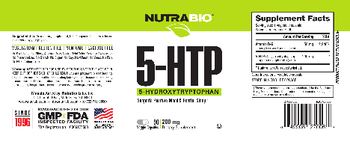 NutraBio 5-HTP 200 mg - supplement