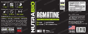 NutraBio Agmatine 500 mg - supplement