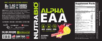 NutraBio Alpha EAA Strawberry Lemon Bomb - supplement