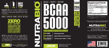 NutraBio BCAA 500 Lemon Lime - supplement