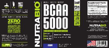 NutraBio BCAA 5000 Grape - supplement