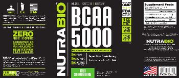 NutraBio BCAA 5000 Kiwi Strawberry - supplement