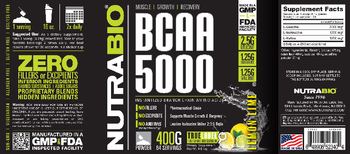 NutraBio BCAA 5000 Lemon Lime - supplement