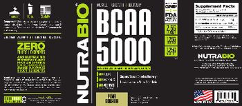 NutraBio BCAA 5000 Pina Colada - supplement