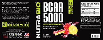 NutraBio BCAA 5000 Strawberry Lemon Bomb - supplement