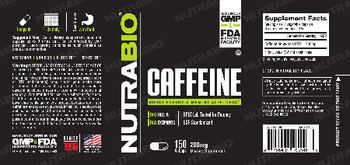 NutraBio Caffeine 200 mg - supplement