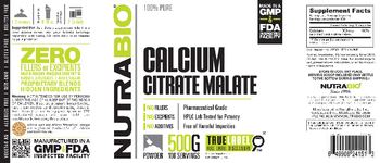 NutraBio Calcium Citrate Malate - supplement