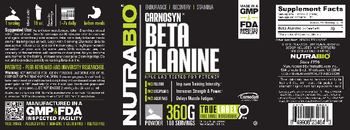 NutraBio CarnoSyn Beta Alanine - supplement